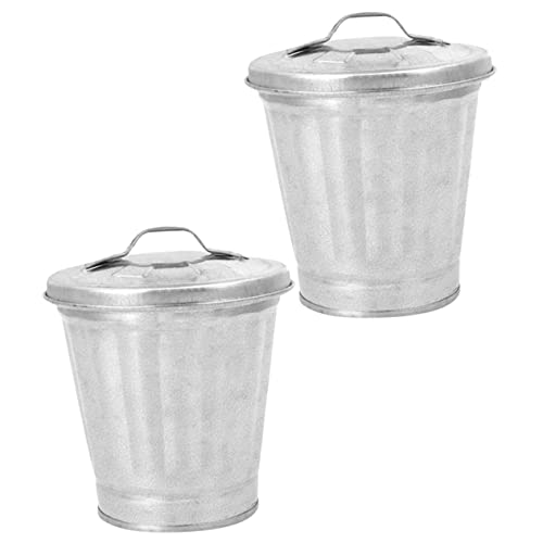 TOGEVAL 2 Stück Mini Tischmülleimer mit Deckel Multifunktionale Aufbewahrungseimer für Blumen Abfallbehälter für Büro Schlafzimmer Wohnräume und Fensterbänke TOGEVAL 2 Stück Mini Tischmülleimer mit Deckel Multifunktionale Aufbewahrungseimer für Blumen Abfallbehälter für Büro Schlafzimmer Wohnräume und Fensterbänke von TOGEVAL