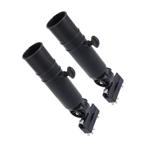 TOGEVAL 2 Stück Regenschirmhalter Trolley Schirmständer für Golfwagen und Einkaufswagen Stabile Befestigung Geeignet für Runde Griffe Einfache Montage von TOGEVAL