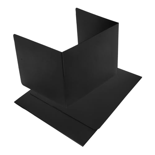 TOGEVAL 2 Stück Schreibtischtrennwand Büro Schilde Bildschirm Planke Bretter Steckbrett Student Privatsphäre Klassenzimmer Anzeige Schreibtischteiler Lehrerzubehör Black von TOGEVAL
