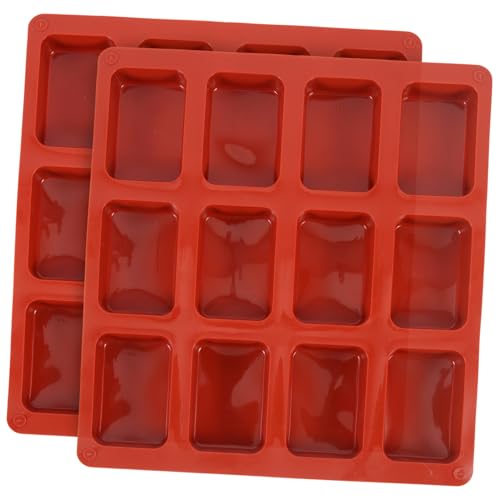 TOGEVAL 2 Stück Silikon Backform Rechteckige Kuchenform Antihaft Cheesecake Mold Für Schokolade Pudding Kekse Seifenherstellung Leicht Und Platzsparend Für Dessert Backen TOGEVAL 2 Stück Silikon Backform Rechteckige Kuchenform Antihaft Cheesecake Mold Für Schokolade Pudding Kekse Seifenherstellung Leicht Und Platzsparend Für Dessert Backen von TOGEVAL