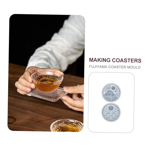 TOGEVAL 2 Stück Silikon Untersetzer Formen für DIY Basteln Epoxidharz Coaster Molds Kreative Cup Holder aus Hochwertigem Flexiblem Silikon Einfach zu Entformen für Handarbeitsprojekte TOGEVAL 2 Stück Silikon Untersetzer Formen für DIY Basteln Epoxidharz Coaster Molds Kreative Cup Holder aus Hochwertigem Flexiblem Silikon Einfach zu Entformen für Handarbeitsprojekte von TOGEVAL