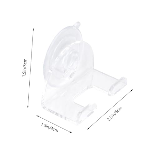 TOGEVAL 2 Stück Starker Saugnapf Rasiererhalter aus Transparentem Resin Rostfrei Praktische Wandhalterung für Herrenrasierer geeignet Einfache Montage ohne Bohren Langlebig und von TOGEVAL