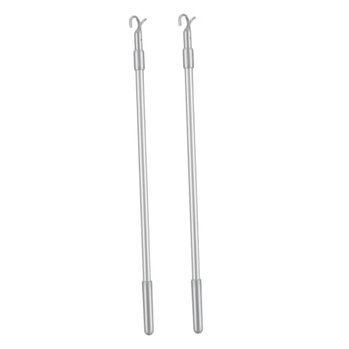TOGEVAL 2 Stück Teiliges Aluminiumlegierung Jalousie Stab Ersatzstab mit Haken Ausziehbar Kompatibel mit Meisten Jalousien Robustes für Einfache Bedienung zu Hause Büro von TOGEVAL