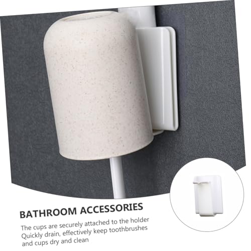 TOGEVAL 2 Stück Teiliges Badezimmer Wandhalter Zahnbürstenhalter mit Becherfunktion Selbstklebender Zahnputzbecher Organizer Platzsparend Einfach zu Montieren Geeignet für Glatte TOGEVAL 2 Stück Teiliges Badezimmer Wandhalter Zahnbürstenhalter mit Becherfunktion Selbstklebender Zahnputzbecher Organizer Platzsparend Einfach zu Montieren Geeignet für Glatte von TOGEVAL