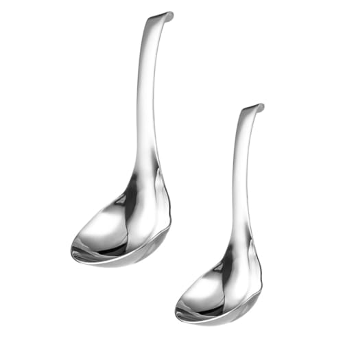 TOGEVAL 2 Stück Teiliges Edelstahl Suppenlöffel Dicker Rostfreier Küchenlöffel mit Praktischem Haken Multifunktionaler Schöpflöffel für Suppe Hot Pot und Vielseitigen Einsatz TOGEVAL 2 Stück Teiliges Edelstahl Suppenlöffel Dicker Rostfreier Küchenlöffel mit Praktischem Haken Multifunktionaler Schöpflöffel für Suppe Hot Pot und Vielseitigen Einsatz von TOGEVAL