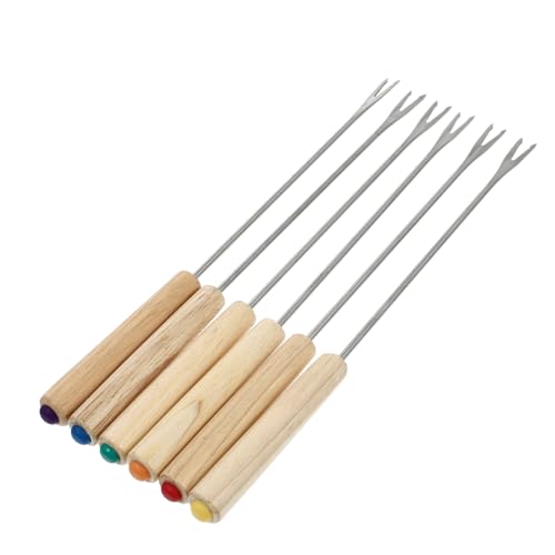 TOGEVAL 2 Stück Teiliges Fondue gabel Hitzebeständigem Eichengriff Edelstahl Langstielige Obstgabeln für Bbq Picknick Party und Fondue Langlebige Spieße für Käse Schokolade und Fleisch TOGEVAL 2 Stück Teiliges Fondue gabel Hitzebeständigem Eichengriff Edelstahl Langstielige Obstgabeln für Bbq Picknick Party und Fondue Langlebige Spieße für Käse Schokolade und Fleisch von TOGEVAL