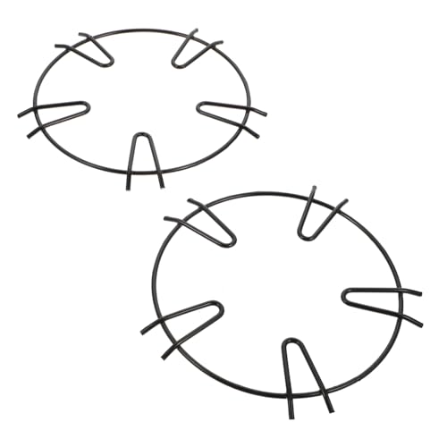 TOGEVAL 2 Stück Teiliges Gasherd Topfträger aus Edelstahl Hitzebeständige Stabile Wok Halterung Rutschfestes Kochgeschirr Zubehör für Gasherde Gabel Design Schwarz TOGEVAL 2 Stück Teiliges Gasherd Topfträger aus Edelstahl Hitzebeständige Stabile Wok Halterung Rutschfestes Kochgeschirr Zubehör für Gasherde Gabel Design Schwarz von TOGEVAL