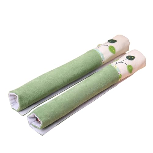 TOGEVAL 2 Stück Teiliges Griffschutz Kühlschrank Ofentüren aus Baumwolle Waschbar Schmutzabweisend Isolierend gegen Kälte und Statische Aufladung Passend für Küchenschränke und von TOGEVAL