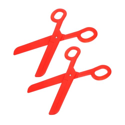 TOGEVAL 2 Stück Teiliges Karneval Clownscheren aus Robustem Große Rote Kostüm Requisite für Halloween Bühnenauftritte Foto Requisiten und Lustiges Verkleidungsspiel von TOGEVAL