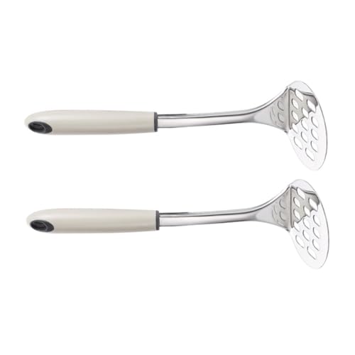 TOGEVAL 2 Stück Teiliges Kartoffelstampfer aus Edelstahl Manueller Kartoffelstampfer mit Komfortablem Griff Vielseitig für Gemüse und Obst Leicht Ergonomisch für Kartoffelpüree und TOGEVAL 2 Stück Teiliges Kartoffelstampfer aus Edelstahl Manueller Kartoffelstampfer mit Komfortablem Griff Vielseitig für Gemüse und Obst Leicht Ergonomisch für Kartoffelpüree und von TOGEVAL
