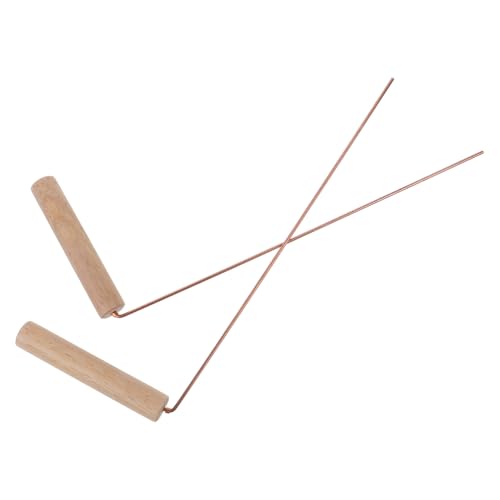 TOGEVAL 2 Stück Teiliges Messing Dowsing Stab Holzgriff Tragbares Outdoor Detektionswerkzeug für Spirituellen Einsatz Wasser Goldsuche Komfortabel Leicht und Langlebig TOGEVAL 2 Stück Teiliges Messing Dowsing Stab Holzgriff Tragbares Outdoor Detektionswerkzeug für Spirituellen Einsatz Wasser Goldsuche Komfortabel Leicht und Langlebig von TOGEVAL