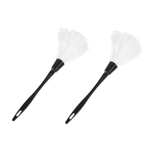 TOGEVAL 2 Stück Teiliges Miniatur Federn Staubwedel Halloween Maid Duster Kostüm Accessoire Leichter Party Requisit für Karneval Cosplay und Erwachsenen Verkleidung von TOGEVAL
