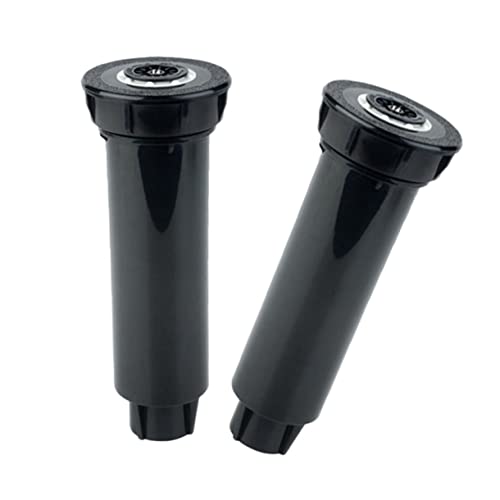 TOGEVAL 2 Stück Teiliges Pop Up Sprinkler Einstellbarer Bewässerungswinkel Automatischer Unterirdischer Rasensprenger für Gartenbewässerung Langlebig und Wasserleckagesicher von TOGEVAL
