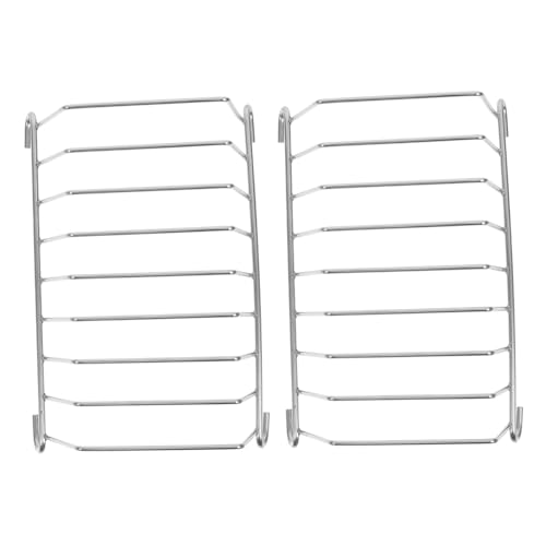 TOGEVAL 2 Stück Teiliges Toastgestell Tisch und Arbeitsplattenhalter Spiegelpoliert Elegantes Design Praktischer Toasthalter für Partys Grillen Camping und Küchengebrauch von TOGEVAL
