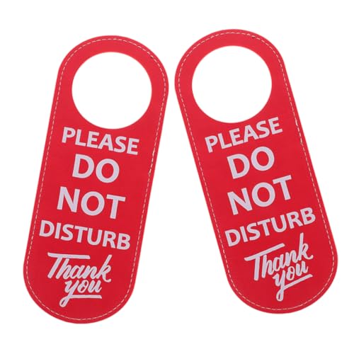 TOGEVAL 2 Stück Türschild Teiliges aus Strapazierfähigem PU für Hotel Büro Zuhause Doppelseitiges Design mit Please Do Not Disturb Text Einfach Anzubringen und Wiederverwendbar TOGEVAL 2 Stück Türschild Teiliges aus Strapazierfähigem PU für Hotel Büro Zuhause Doppelseitiges Design mit Please Do Not Disturb Text Einfach Anzubringen und Wiederverwendbar von TOGEVAL