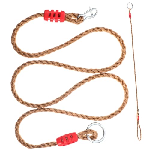 TOGEVAL 2 Stück Verstellbare PE Verbindungsseile für Schaukel und Hängematte Strapazierfähige Nylon Aufhängung für Indoor Outdoor Spielplatz Camping Einfach Installierbar Hohe Tragkraft von TOGEVAL