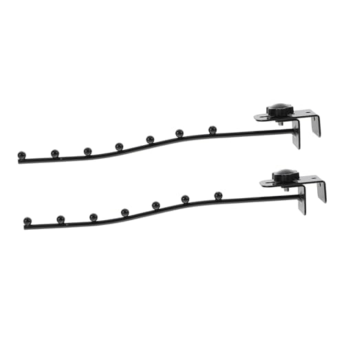 TOGEVAL 2 Stück Verstellbare Schwarze Kleiderhaken zum Aufhängen von Kleidung Stabile Aufbewahrungshaken für Schlafzimmer Garderobe Kleidungsladen und Wohnräume Platzsparend und TOGEVAL 2 Stück Verstellbare Schwarze Kleiderhaken zum Aufhängen von Kleidung Stabile Aufbewahrungshaken für Schlafzimmer Garderobe Kleidungsladen und Wohnräume Platzsparend und von TOGEVAL
