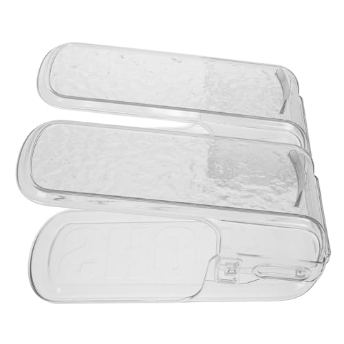 TOGEVAL 2 Stück Verstellbares Teiliges Schuhregal aus Transparentem Kunststoff mit Doppelter Platzsparender Schuhorganizer für Schränke Vielseitige Aufbewahrung für Verschiedene von TOGEVAL