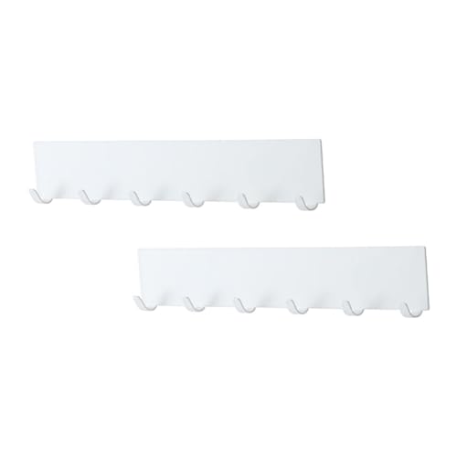 TOGEVAL 2 Stück Wandhakenleiste Wandmontage Kohlenstoffstahl Weiß Ohne Bohren Küchen Badaufbewahrung Organizer Robuster Hakenhalter für Schlüssel Handtücher Geschirrtücher TOGEVAL 2 Stück Wandhakenleiste Wandmontage Kohlenstoffstahl Weiß Ohne Bohren Küchen Badaufbewahrung Organizer Robuster Hakenhalter für Schlüssel Handtücher Geschirrtücher von TOGEVAL