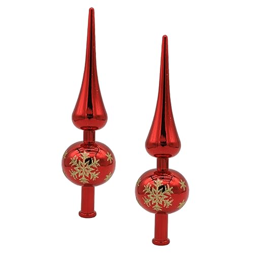 TOGEVAL 2 Stück Weihnachtliche Baumspitze Weihnachtsbaumspitze Robust Langlebig Kreative Christbaumdeko Festliche Tannenbaumspitze Rot für Weihnachtsfeier und Baumdekoration TOGEVAL 2 Stück Weihnachtliche Baumspitze Weihnachtsbaumspitze Robust Langlebig Kreative Christbaumdeko Festliche Tannenbaumspitze Rot für Weihnachtsfeier und Baumdekoration von TOGEVAL