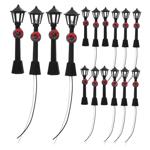 TOGEVAL 20 Stück Mini-led-straßenpfostenlampen Für Modellbau-Simulation, Miniatur-nachtlichter Für Mikrolandschaften, Puppenhaus-zubehör, Winzige Szenendekoration von TOGEVAL