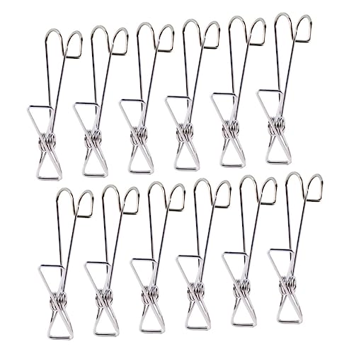 TOGEVAL 20 Stück Teiliges Edelstahl Kleiderhaken Multifunktionale Starke Clips für Kleidung Handtücher und Socken Platzsparend Kratzfest für Bad Küche und Haushalt TOGEVAL 20 Stück Teiliges Edelstahl Kleiderhaken Multifunktionale Starke Clips für Kleidung Handtücher und Socken Platzsparend Kratzfest für Bad Küche und Haushalt von TOGEVAL