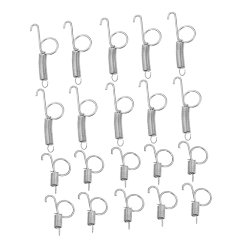 TOGEVAL 20 Stück Teiliges Käfigtür Federhaken aus Hochwertigem Kompakte Langlebig und für Vogelkäfige Kaninchenkäfige Tauben und Meerschweinchenkäfige Geeignet von TOGEVAL