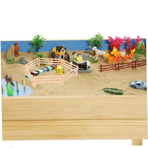 TOGEVAL 20 Stück Teiliges Miniatur Farmzaun aus Kunststoff Realistisch Gestaltete Sandtisch Deko Vielseitiger Gartenzaun für DIY Mikrolandschaften und Blumentopf Ornamente von TOGEVAL