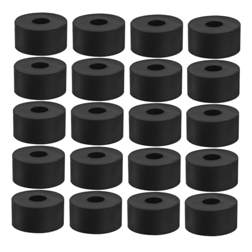 TOGEVAL 20 Stück Teiliges Runde Gummipolster Rutsch Vibrationsfüße für Blumentöpfe und Pflanzkübel Erhöhte Luftzirkulation und Wasserdurchlässigkeit rutschfest und Bodenschonend von TOGEVAL