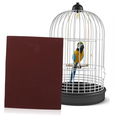 TOGEVAL 20 Stück Teiliges Vogelkäfig Sandpapier Körnung für Sichere Krallenpflege von Papageien und Sittichen Geräuscharm Langlebig Vielseitig Einsetzbar zur Natürlichen Krallenabnutzung von TOGEVAL