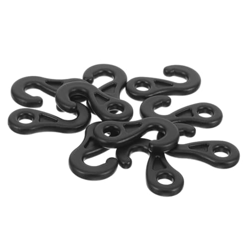 TOGEVAL 20 Stück Teiliges Zelt Haken Robustem Pom Wetterfeste Camping Zubehör Stabile und Tragbare Zeltseil Aufhänger für Outdoor Winddämpfend und Langlebig Passend für Diverse Zeltseile von TOGEVAL