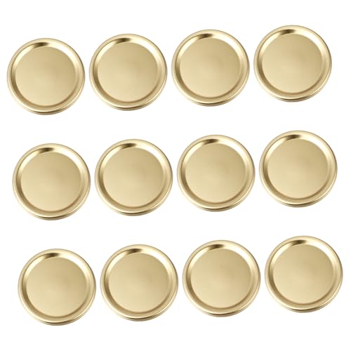 TOGEVAL 24 Stück Teiliges Schraubdeckel aus Metall Goldfarbene Einmachglas Deckel Hitzebeständig Luftdicht und Rostfrei Vielseitige Glasverschluss Kappen für Flaschen und Einmachgläser TOGEVAL 24 Stück Teiliges Schraubdeckel aus Metall Goldfarbene Einmachglas Deckel Hitzebeständig Luftdicht und Rostfrei Vielseitige Glasverschluss Kappen für Flaschen und Einmachgläser von TOGEVAL