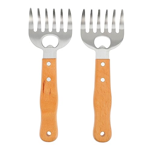 TOGEVAL 2stücke Edelstahl Fleischkrallen Für BBQ Hochleistungs-metallzangen Zum Zerkleinern Von Für Pulled Pork Huhn Rind Und Mehr Inklusive Flaschenöffner-Funktion TOGEVAL 2stücke Edelstahl Fleischkrallen Für BBQ Hochleistungs-metallzangen Zum Zerkleinern Von Für Pulled Pork Huhn Rind Und Mehr Inklusive Flaschenöffner-Funktion von TOGEVAL