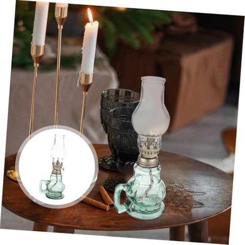 TOGEVAL 2stücke Kerosinlampen Aus Glas Im Retro-Stil Dekorative Petroleumlampe Für Zuhause Öllampe Mit Petroleumlampebrenner Geeignet Für Tisch Und Tempel Handgefertigte Antike Öllampe TOGEVAL 2stücke Kerosinlampen Aus Glas Im Retro-Stil Dekorative Petroleumlampe Für Zuhause Öllampe Mit Petroleumlampebrenner Geeignet Für Tisch Und Tempel Handgefertigte Antike Öllampe von TOGEVAL
