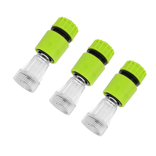 TOGEVAL 3 Sätze Hochdruckreiniger Wasserfilter Adapter Set Teiliges Schnellanschluss Set für Gartenschlauch und Wasserhahn Transparent Langlebig für Einfache Installation und Vielseitige von TOGEVAL