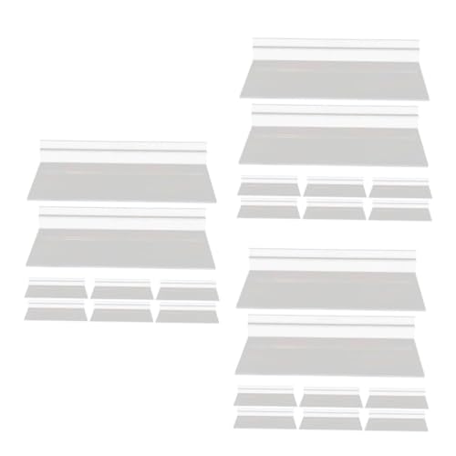 TOGEVAL 3 Sätze Teiliges Transparentes Schuhregal Für Wandmontage Platzsparender Slatwall Schuhhalter Für Effektive Schuhpräsentation Im Geschäft Oder Zuhause 8 Stück * 3 von TOGEVAL