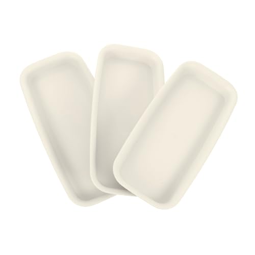 TOGEVAL 3 Stück Blumentopf Tablett Gartentopf Untersetzer Rechteckig Rot Rechteckiges Pflanzentablett Quadratisches Blumentopf Tablett Pflanztisch Topf Für Blumentopf Tabletts Für von TOGEVAL