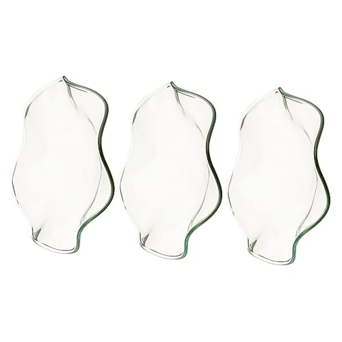 TOGEVAL 3stücke Aromatherapie Lampe Glas Schale Ersatzschale Für Wachswärmer Halter Für Ätherische Öle Untertasse Für Wachs Tablett Für Duftwärmer Einsatzplatte Wiederverwendbar von TOGEVAL