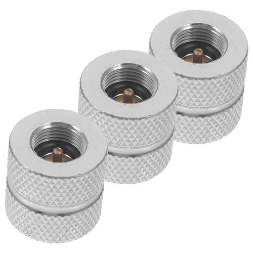 TOGEVAL 3 Stück Gaskartuschen Adapter für Camping Leichter Tank Adapter für Outdoor Kochen und Grillen Langlebig und Tragbar von TOGEVAL