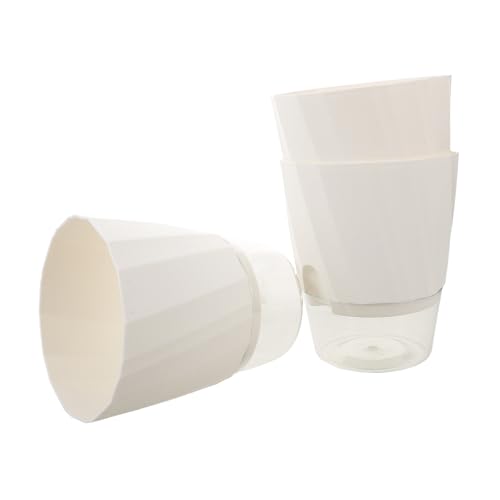 TOGEVAL 3 Stück Selbstbewässerung Blumentöpfe Transparent Kunststoff Automatischer Wasserabsorber Hydroponischer Pflanzer für Zimmerpflanzen Orchideen und Büro Dekoration TOGEVAL 3 Stück Selbstbewässerung Blumentöpfe Transparent Kunststoff Automatischer Wasserabsorber Hydroponischer Pflanzer für Zimmerpflanzen Orchideen und Büro Dekoration von TOGEVAL