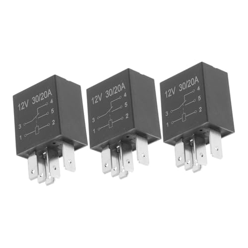 TOGEVAL 3 Stück Teiliges Automobilrelais Starterrelais mit Kupferkontakten und Flammhemmendem Gehäuse für Lkw Auto und Marineeinsatz von TOGEVAL