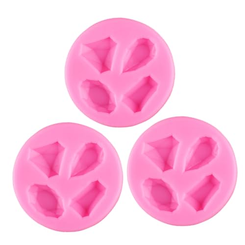 TOGEVAL 3 Stück Teiliges Diamant Backform aus Lebensmittelechtem Silikon Flexible DIY Kuchenform mit Edelstein Motiv Antihaftbeschichtet Geeignet für Fondant Schokolade Pudding und TOGEVAL 3 Stück Teiliges Diamant Backform aus Lebensmittelechtem Silikon Flexible DIY Kuchenform mit Edelstein Motiv Antihaftbeschichtet Geeignet für Fondant Schokolade Pudding und von TOGEVAL