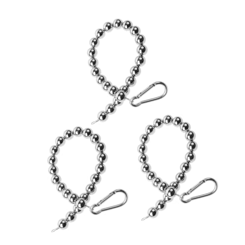 TOGEVAL 3 Stück Teiliges Edelstahl Flaggenmast Befestigungsringe Langlebige Perlenhalter für Innen und Außen Einfacher Montageclip Stabiler Fahnenmast Beaded Retainer Ring für Vielseitige von TOGEVAL