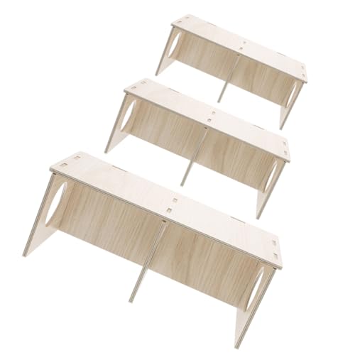 TOGEVAL 3 Stück Teiliges Hamsterversteck aus Holz Mehrkammer Hamsterhaus für Kleine Haustiere Natürlicher Unterschlupf für Hamster Mäuse und Igel Fördert Aktivität und Bietet Hygienischen TOGEVAL 3 Stück Teiliges Hamsterversteck aus Holz Mehrkammer Hamsterhaus für Kleine Haustiere Natürlicher Unterschlupf für Hamster Mäuse und Igel Fördert Aktivität und Bietet Hygienischen von TOGEVAL