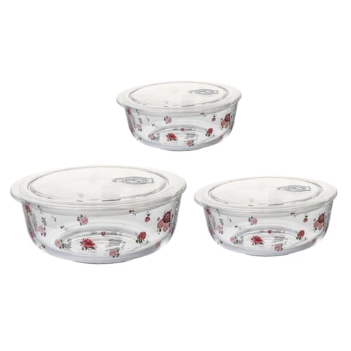 TOGEVAL 3 Stück Teiliges Hitzebeständiges Glas Schüssel mit Deckel Stilvolle Salatschüsseln für Obst und Lebensmittel Spülmaschinenfest Glatte Oberfläche für Zuhause und Gastronomie TOGEVAL 3 Stück Teiliges Hitzebeständiges Glas Schüssel mit Deckel Stilvolle Salatschüsseln für Obst und Lebensmittel Spülmaschinenfest Glatte Oberfläche für Zuhause und Gastronomie von TOGEVAL