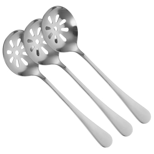 TOGEVAL 3 Stück Teiliges Kleine Schlitzlöffel aus Robuste Servierlöffel mit Klassischem Design Spülmaschinenfest Multifunktional für Haushalt Restaurant und Buffet TOGEVAL 3 Stück Teiliges Kleine Schlitzlöffel aus Robuste Servierlöffel mit Klassischem Design Spülmaschinenfest Multifunktional für Haushalt Restaurant und Buffet von TOGEVAL