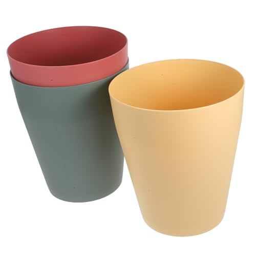 TOGEVAL 3 Stück Teiliges Kleiner Deckelloser Müllbehälter aus Kunststoff Praktischer Einfacher Abfalleimer für Büro und Zuhause Kompakte Vielseitig für Schlafzimmer und Arbeitszimmer TOGEVAL 3 Stück Teiliges Kleiner Deckelloser Müllbehälter aus Kunststoff Praktischer Einfacher Abfalleimer für Büro und Zuhause Kompakte Vielseitig für Schlafzimmer und Arbeitszimmer von TOGEVAL