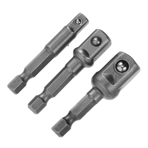 TOGEVAL 3 Stück Teiliges Metall Steckschlüssel Adapter Sechskantschaft Bit Adapter für Elektrowerkzeug Power Drill Robuste Verbindung Vielseitig Einsetzbar TOGEVAL 3 Stück Teiliges Metall Steckschlüssel Adapter Sechskantschaft Bit Adapter für Elektrowerkzeug Power Drill Robuste Verbindung Vielseitig Einsetzbar von TOGEVAL
