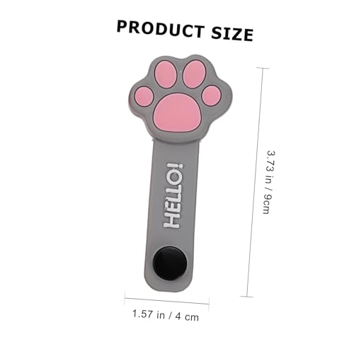 TOGEVAL 3 Stück Teiliges Silikon Kabel Organizer mit Cartoon motiven Katzenpfote Avocado Erdbeere Wiederverwendbarer Kabelhalter für USB Ladekabel Kompakt und Langlebig für Reisen und von TOGEVAL