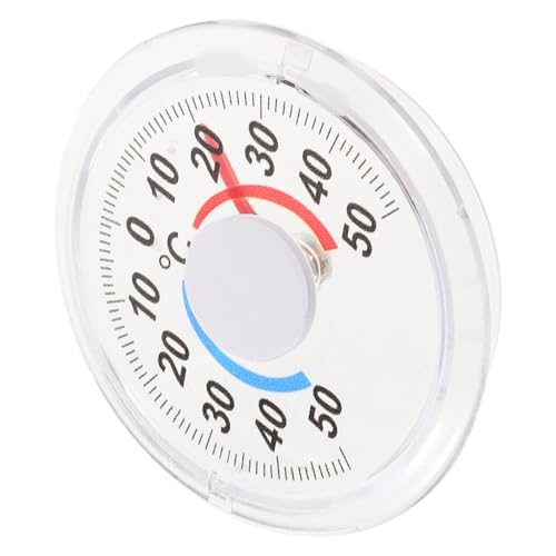 TOGEVAL 3 Stück Teiliges Vertikales Holzthermometer mit Doppelanzeige Fahrenheit Celsius Wetterfestes Indoor-hängethermometer für Zuhause Schule und Büro Silberfarbene Ausführung von TOGEVAL